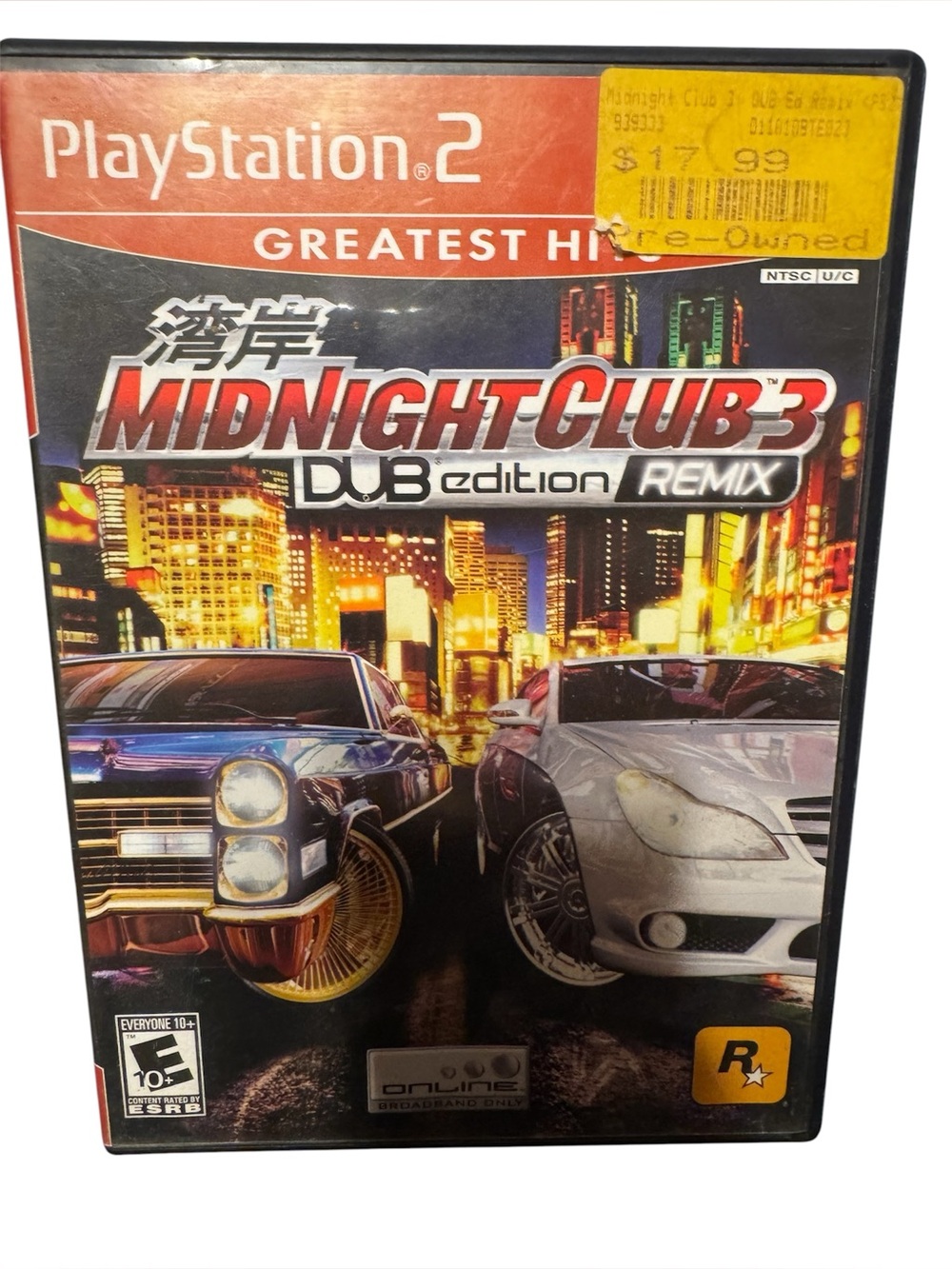 Midnight Club 3 for PlayStation 2 case & manual only